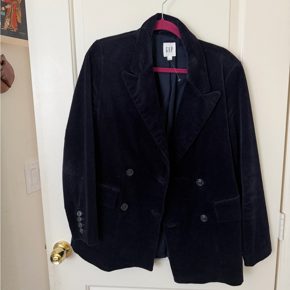 GAP Women's Navy Corduroy Blazer